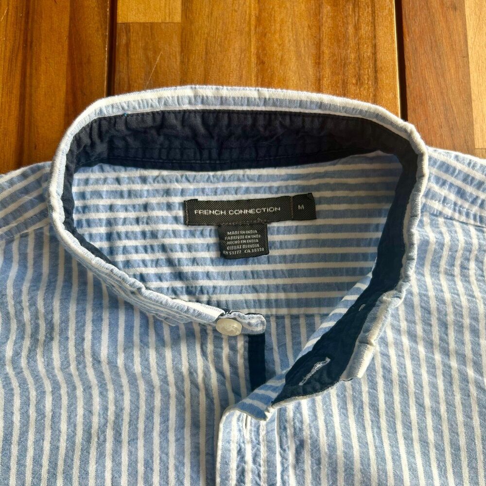 French Connection Short Sleeved Linen Button-Up Shirt